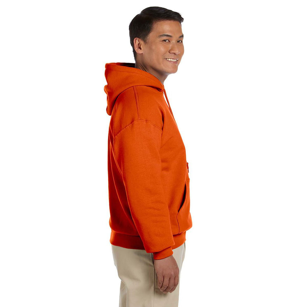 Gildan Men's Orange Heavy Blend 50/50 Hoodie