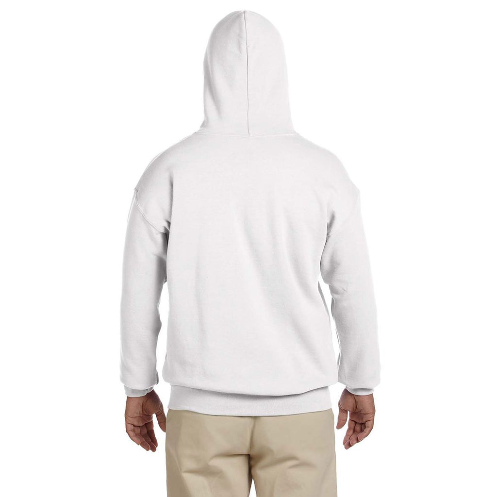 Gildan Men's White Heavy Blend 50/50 Hoodie