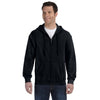 Gildan Men's Black Heavy Blend 50/50 Full Zip Hoodie