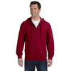 Gildan Men's Cardinal Red Heavy Blend 50/50 Full Zip Hoodie