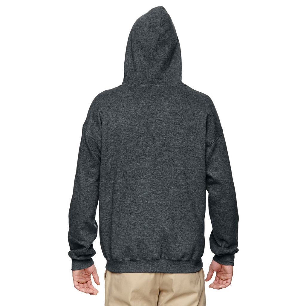 Gildan Men's Dark Heather Heavy Blend 50/50 Full Zip Hoodie