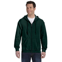 Gildan Men's Forest Green Heavy Blend 50/50 Full Zip Hoodie