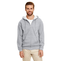 Gildan Men's Graphite Heather Heavy Blend 50/50 Full Zip Hoodie