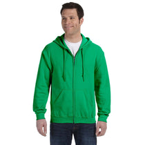 Gildan Men's Irish Green Heavy Blend 50/50 Full Zip Hoodie