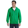 Gildan Men's Irish Green Heavy Blend 50/50 Full Zip Hoodie