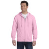 Gildan Men's Light Pink Heavy Blend 50/50 Full Zip Hoodie