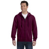 Gildan Men's Maroon Heavy Blend 50/50 Full Zip Hoodie