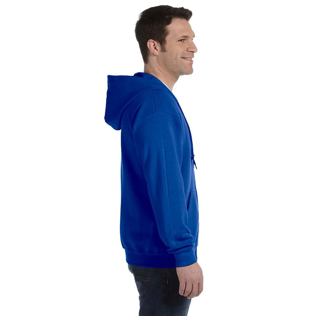 Gildan Men's Royal Heavy Blend 50/50 Full Zip Hoodie