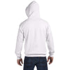 Gildan Men's White Heavy Blend 50/50 Full Zip Hoodie