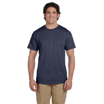 Gildan Men's Heather Navy Ultra Cotton 6 oz. T-Shirt