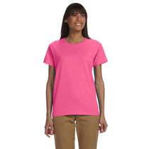 Gildan Women's Safety Pink Ultra Cotton 6 oz. T-Shirt