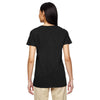 Gildan Women's Black 5.3 oz. V-Neck T-Shirt