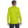 Gildan Men's Safety Green 5.3 oz. Long Sleeve T-Shirt