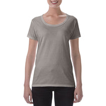Gildan Women's RS Sport Grey Softstyle 4.5 oz. Deep Scoop T-Shirt