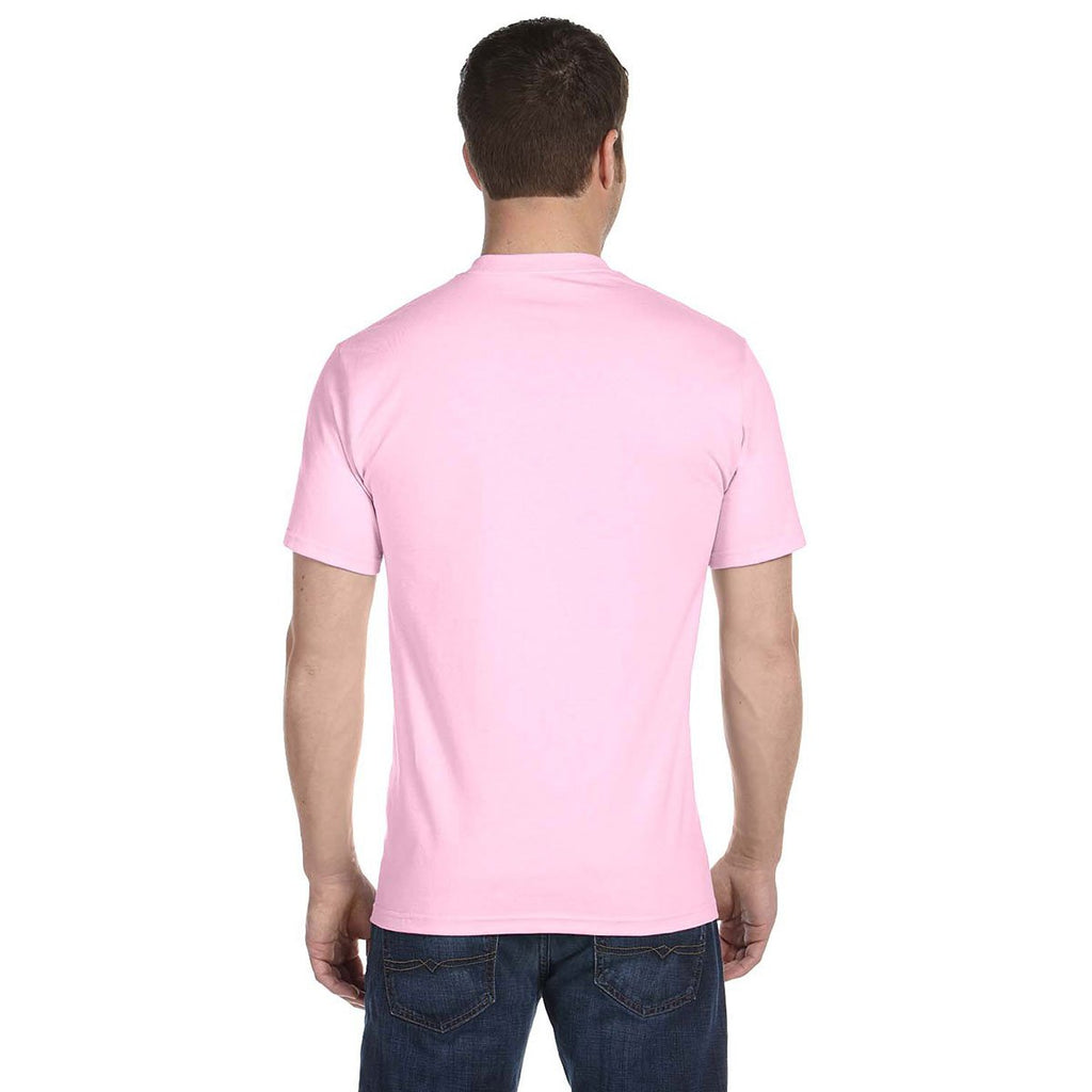 Gildan Men's Light Pink 5.5 oz. 50/50 T-Shirt