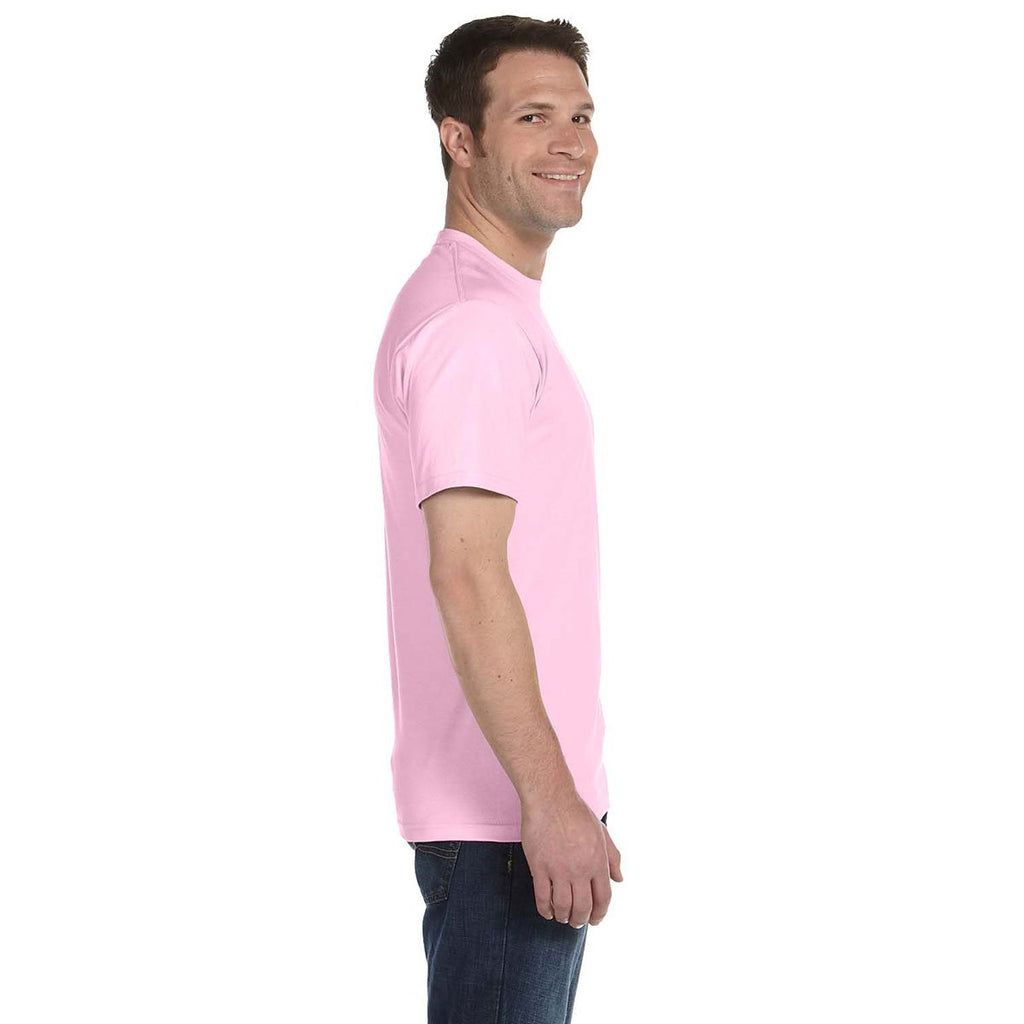 Gildan Men's Light Pink 5.5 oz. 50/50 T-Shirt