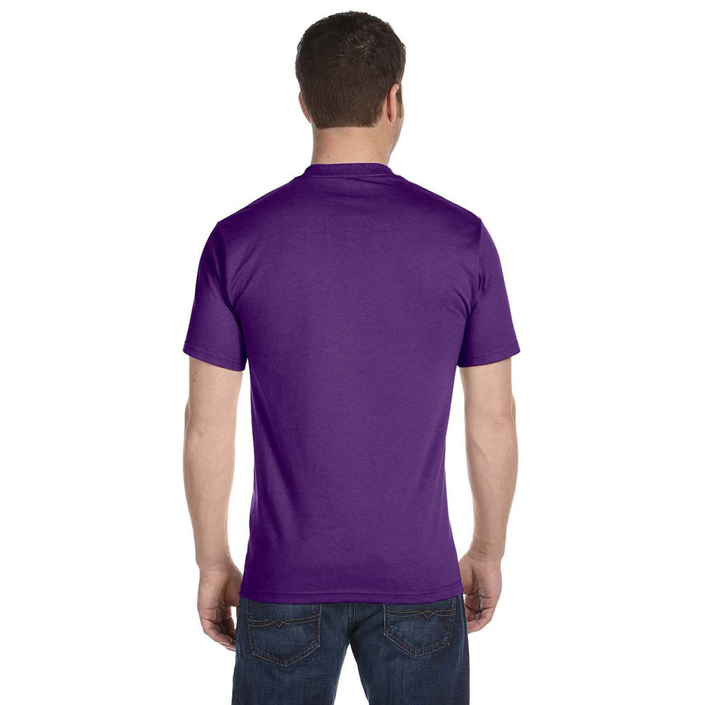 Gildan Men's Purple 5.5 oz. 50/50 T-Shirt