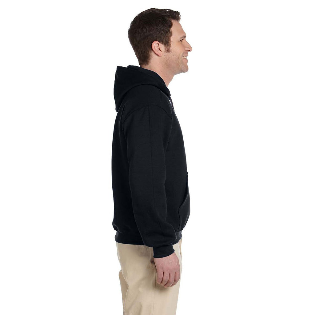 Gildan Men's Black Premium Cotton Ringspun Hooded Sweatshirt