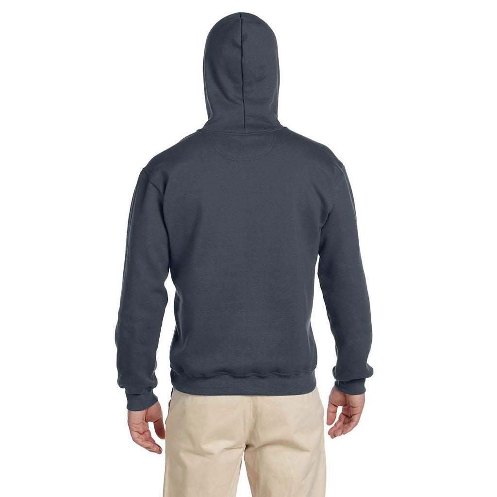 Gildan Men's Charcoal Premium Cotton Ringspun Hooded Sweatshirt