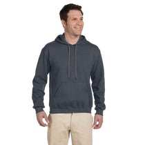 Gildan Men's Charcoal Premium Cotton Ringspun Hooded Sweatshirt