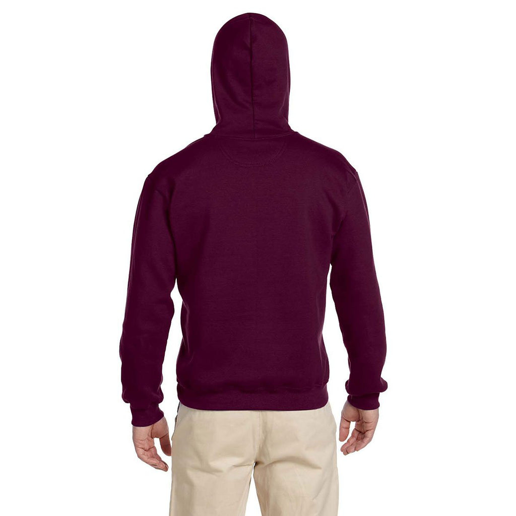 Gildan Men's Maroon Premium Cotton Ringspun Hooded Sweatshirt