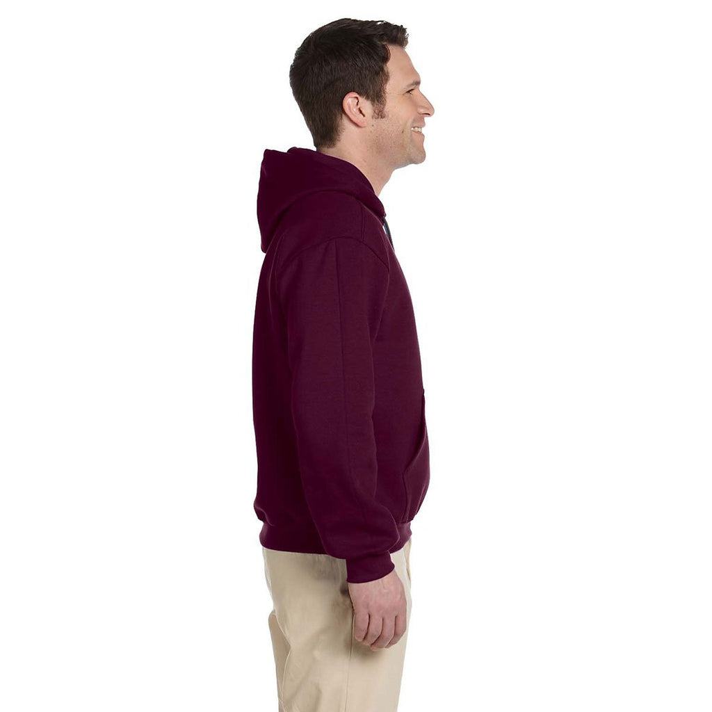 Gildan Men's Maroon Premium Cotton Ringspun Hooded Sweatshirt