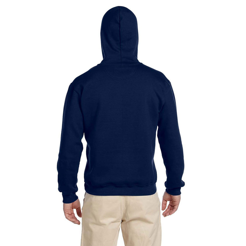 Gildan Men's Navy Premium Cotton Ringspun Hooded Sweatshirt