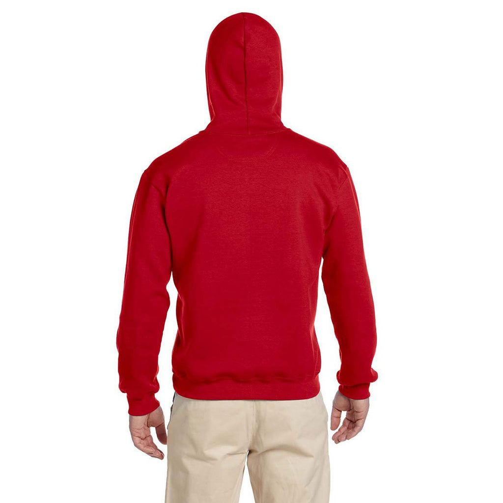 Gildan Men's Red Premium Cotton Ringspun Hooded Sweatshirt