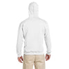 Gildan Men's White Premium Cotton Ringspun Hooded Sweatshirt