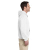 Gildan Men's White Premium Cotton Ringspun Hooded Sweatshirt