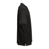 Greg Norman Men's Black Body/White Piping Play Dry Protek Micro Lux Polo
