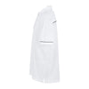 Greg Norman Men's White Body/Black Piping Play Dry Protek Micro Lux Polo