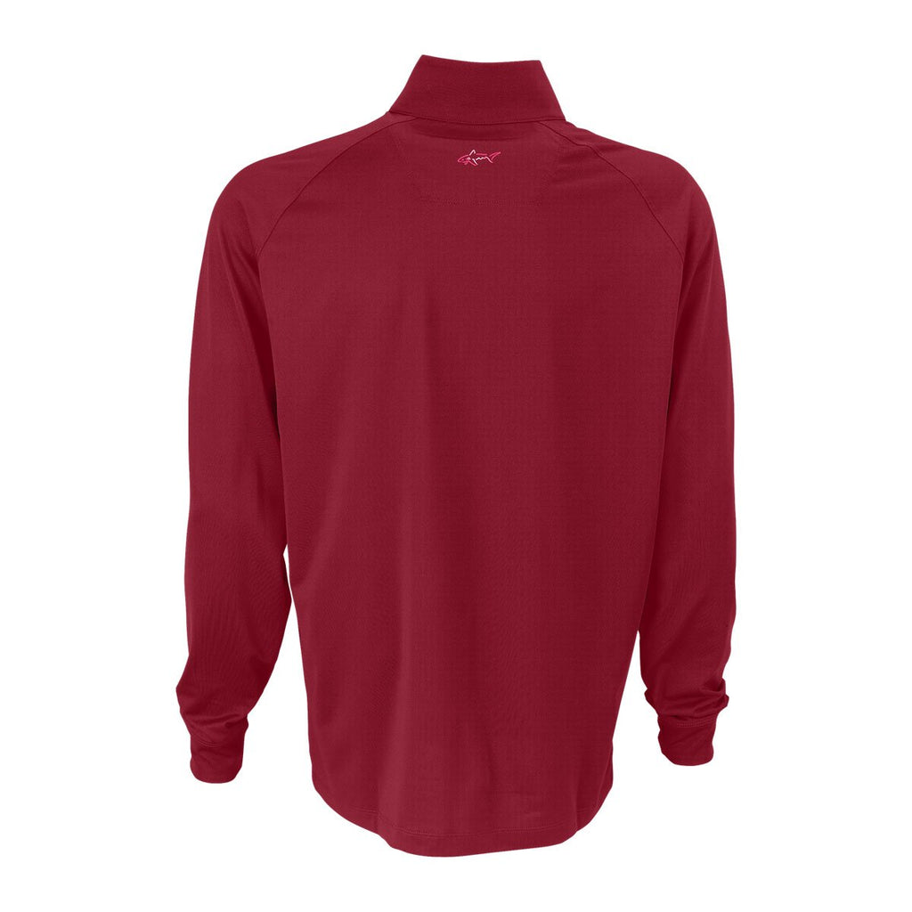Greg Norman Men's Cardinal Play Dry 1/4-Zip Performance Mock
