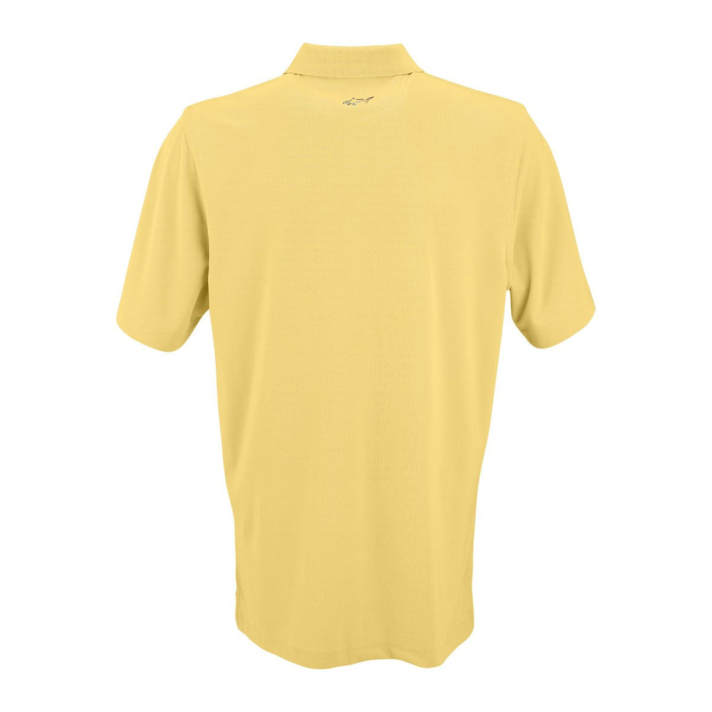 Greg Norman Men's Core Yellow Play Dry Performance Mesh Polo