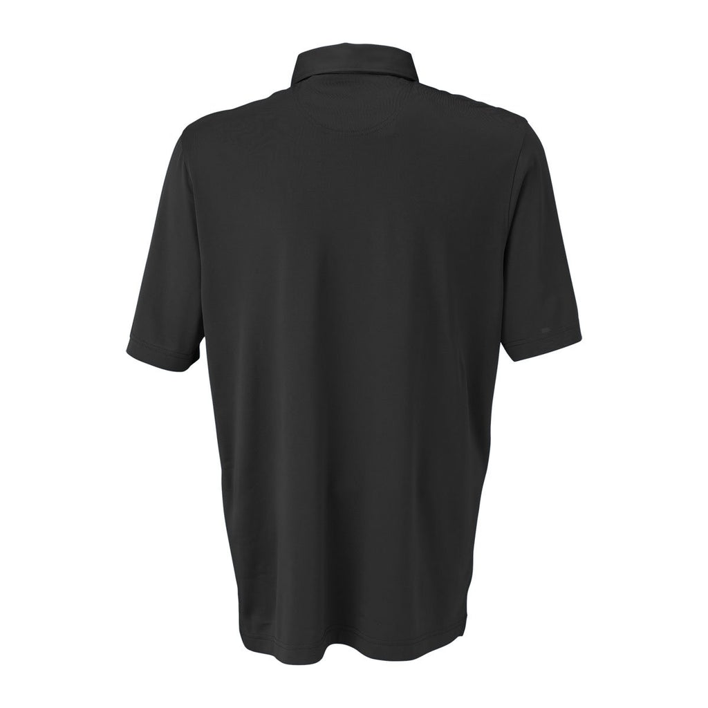 Greg Norman Men's Black/White Play Dry Engineered Stripe Polo