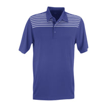 Greg Norman Men's Cobalt/White Play Dry Engineered Stripe Polo