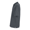 Greg Norman Men's Shingle/White Play Dry Performance Striped Mesh Polo