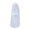 Greg Norman Men's White/Cobalt Play Dry Performance Striped Mesh Polo