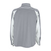 Greg Norman Men's Chrome/Sterling Full-Zip Pieced Weatherknit Jacket