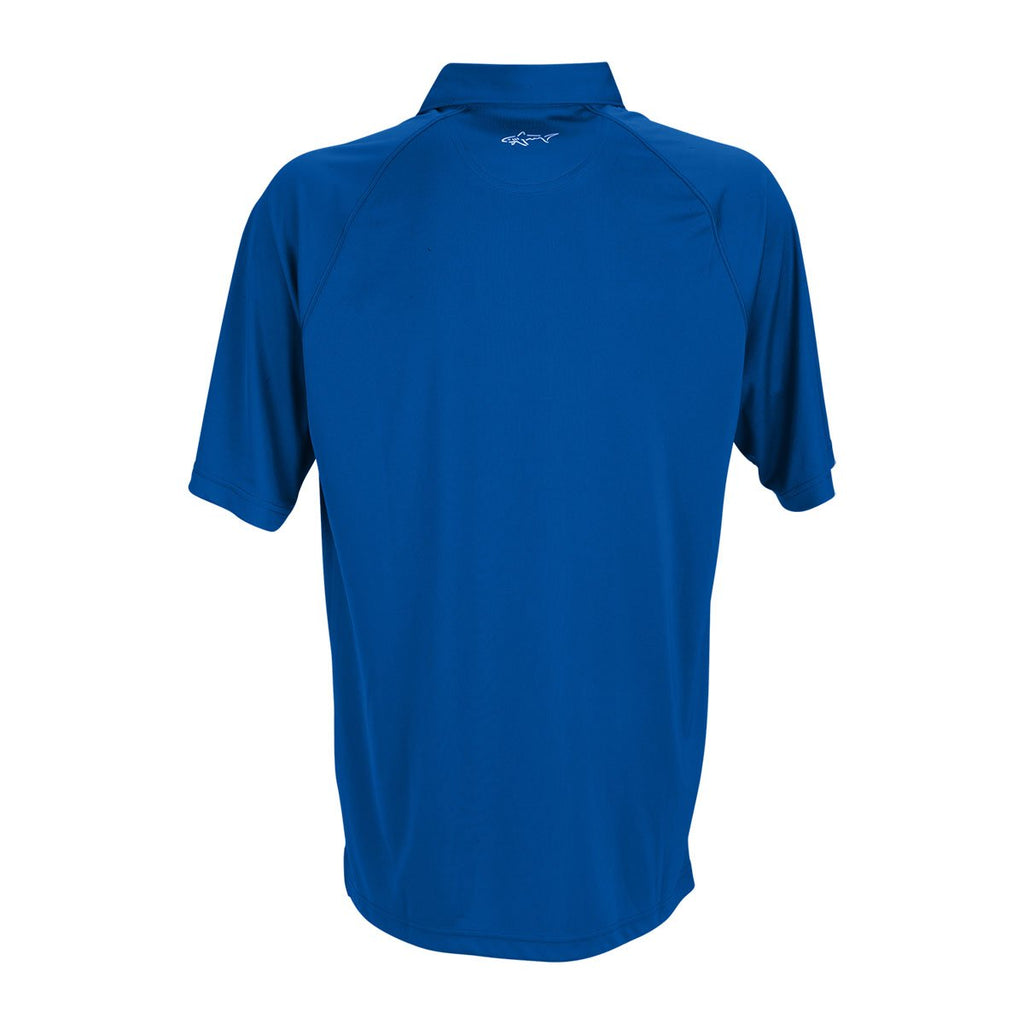 Greg Norman Men's Cobalt Play Dry ML75 Micro Lux Solid Polo