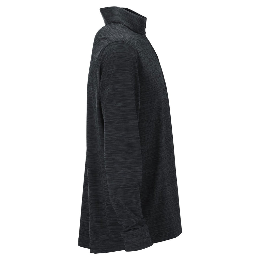 Greg Norman Men's Black Heather Play Dry Heather 1/4-Zip