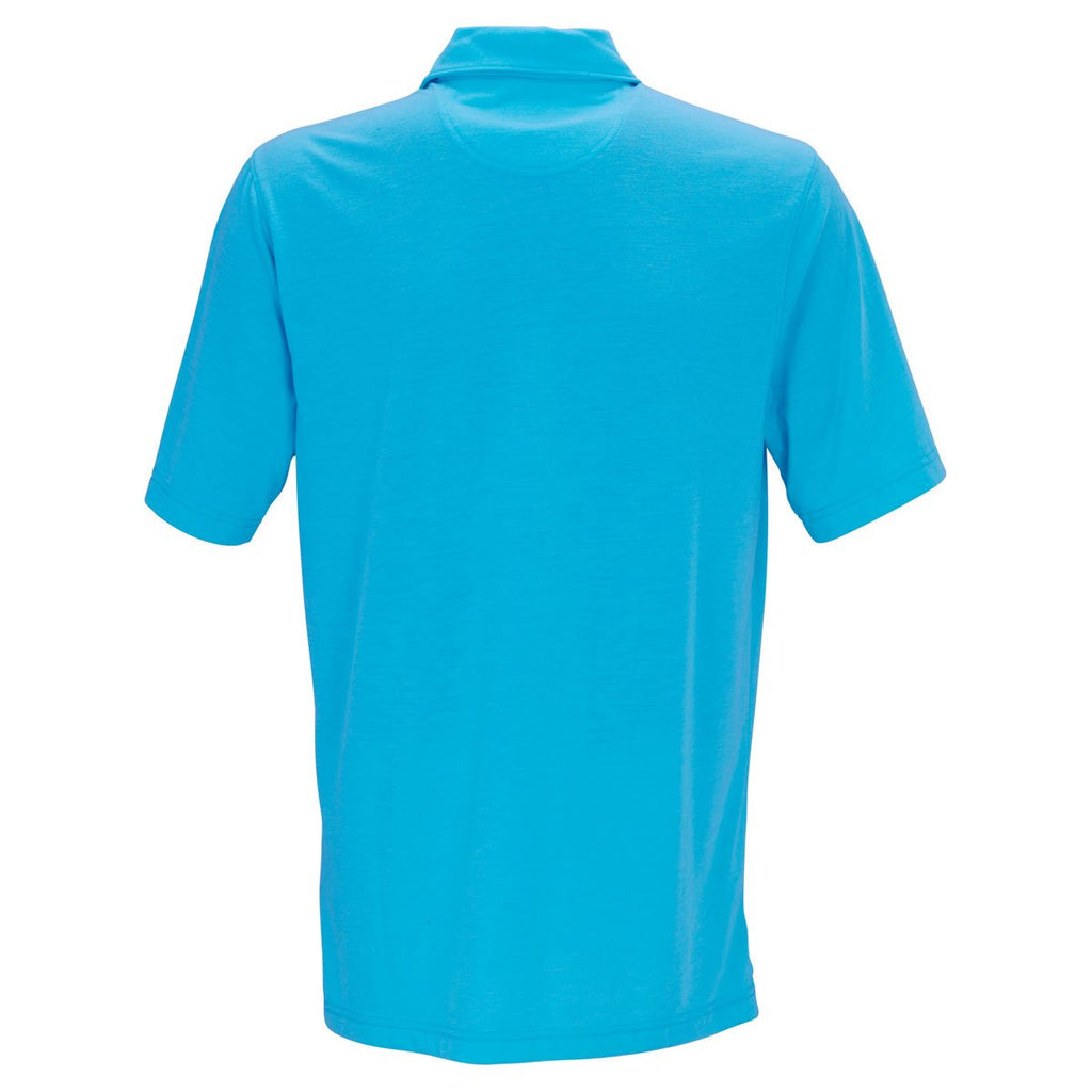 Greg Norman Men's Caribbean Blue Play Dry Foreward Series Polo