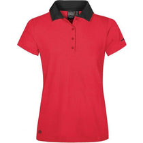 Stormtech Women's Scarlet/Black Cignus Performance Polo