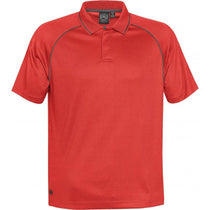 Stormtech Men's Bright Red/Carbon Tritium Performance Polo