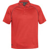 Stormtech Men's Bright Red/Carbon Tritium Performance Polo