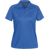 Stormtech Women's Azure Blue/Carbon Tritium Performance Polo