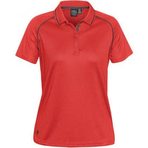 Stormtech Women's Bright Red/Carbon Tritium Performance Polo