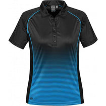 Stormtech Women's Black/Electric Blue Horizon Polo