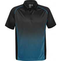 Stormtech Men's Black/Electric Blue Matrix Polo