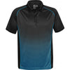 Stormtech Men's Black/Electric Blue Matrix Polo
